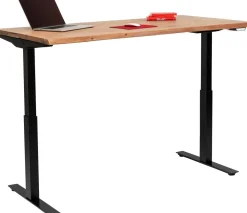 Biurka*KARE Design Biurko Z Elek. Regulacją Wysokości Harmony 180x90 Cm Akacja - Nogi Czarne