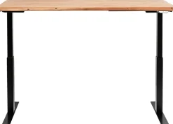 Biurka*KARE Design Biurko Z Elek. Regulacją Wysokości Harmony 180x90 Cm Akacja - Nogi Czarne