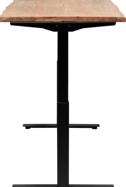 Biurka*KARE Design Biurko Z Elek. Regulacją Wysokości Harmony 180x90 Cm Akacja - Nogi Czarne