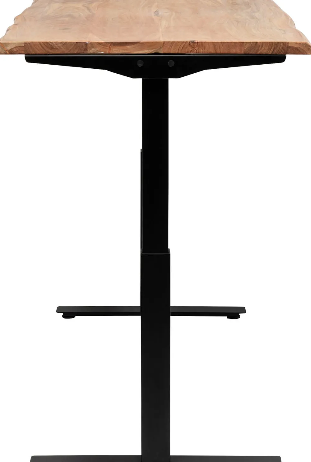 Biurka*KARE Design Biurko Z Elek. Regulacją Wysokości Harmony 180x90 Cm Akacja - Nogi Czarne