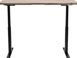 Biurka*KARE Design Biurko Z Elek. Regulacją Wysokości Symphony 160x80 Cm Brązowe - Nogi Czarne