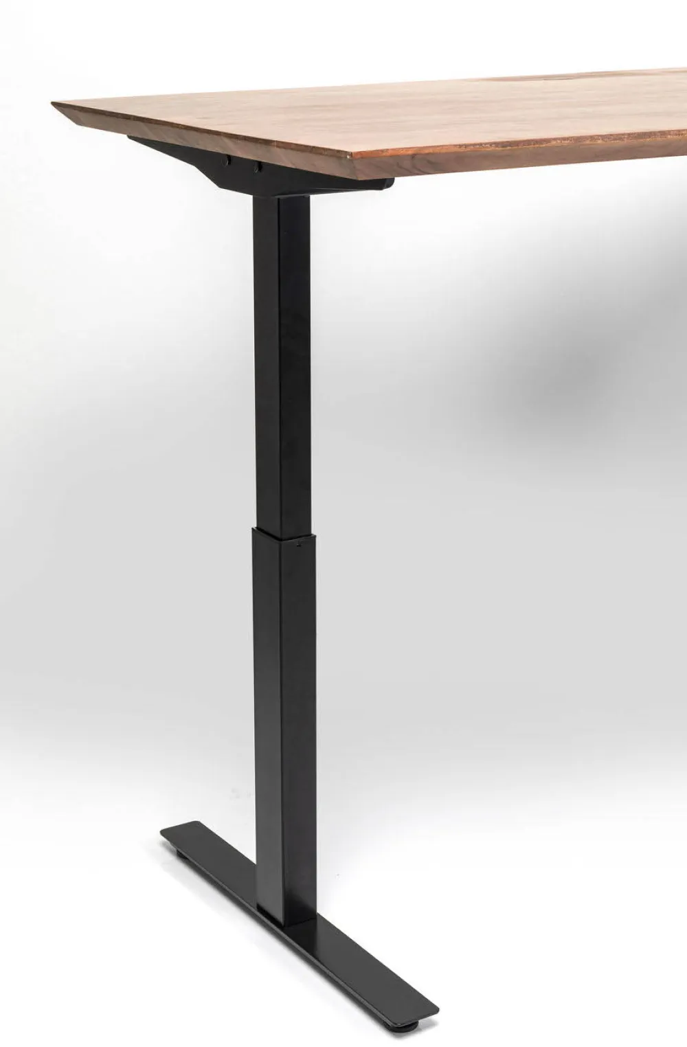 Biurka*KARE Design Biurko Z Elek. Regulacją Wysokości Symphony 160x80 Cm Brązowe - Nogi Czarne