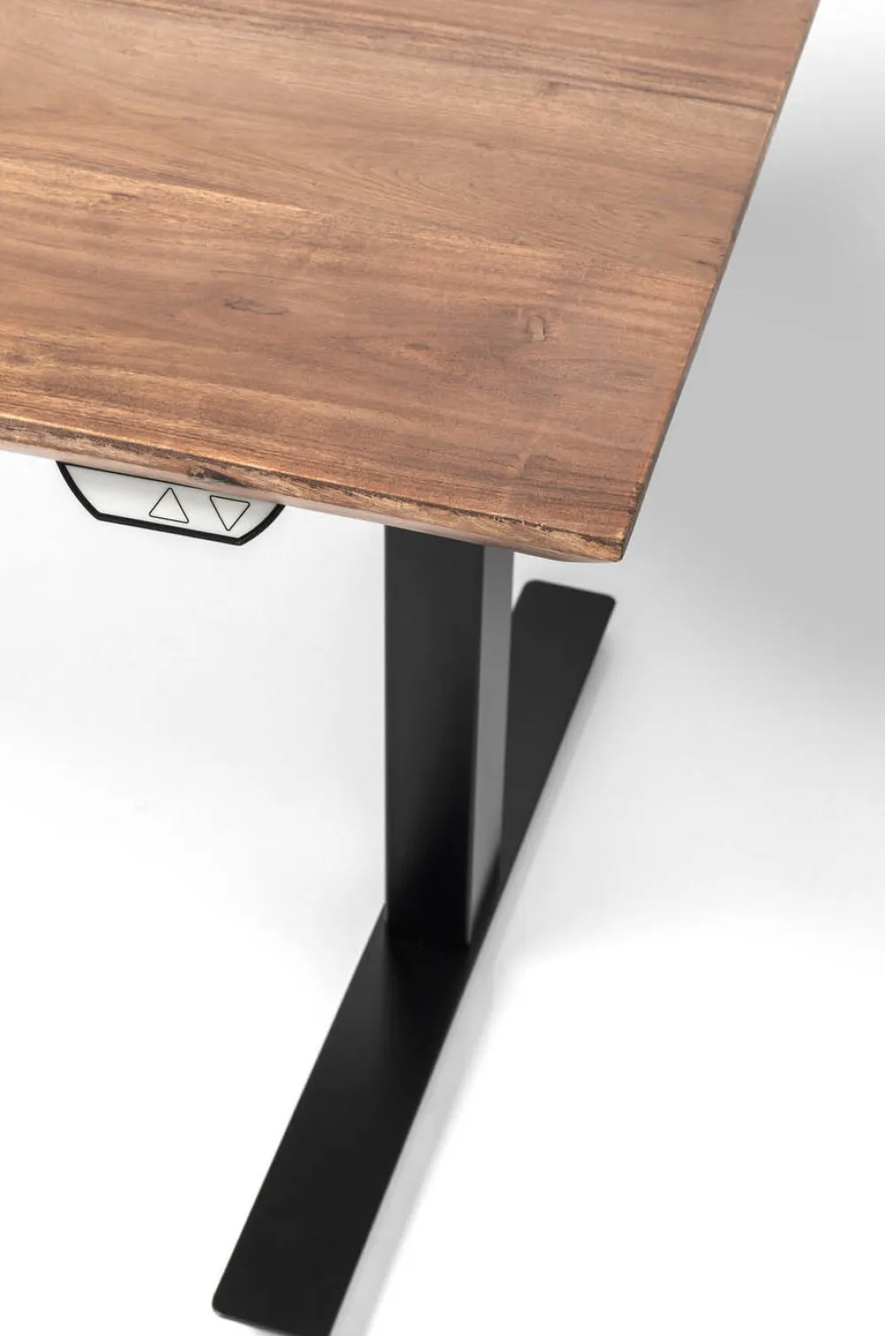 Biurka*KARE Design Biurko Z Elek. Regulacją Wysokości Symphony 160x80 Cm Brązowe - Nogi Czarne