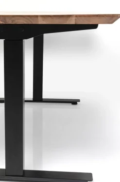 Biurka*KARE Design Biurko Z Elek. Regulacją Wysokości Symphony 160x80 Cm Brązowe - Nogi Czarne