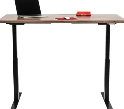 Biurka*KARE Design Biurko Z Elek. Regulacją Wysokości Symphony 160x80 Cm Brązowe - Nogi Czarne