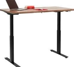 Biurka*KARE Design Biurko Z Elek. Regulacją Wysokości Symphony 160x80 Cm Brązowe - Nogi Czarne
