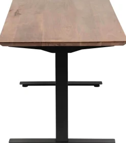 Biurka*KARE Design Biurko Z Elek. Regulacją Wysokości Symphony 160x80 Cm Brązowe - Nogi Czarne