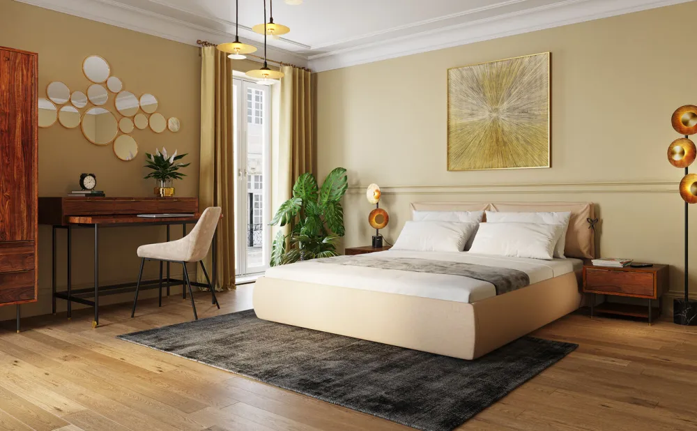 Biurka*KARE Design Biurko Z Wysuwanym Blatem Ravello 120x83 Cm Mango Brązowe