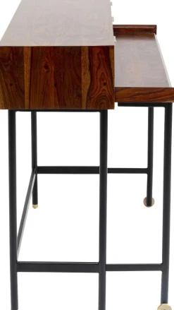 Biurka*KARE Design Biurko Z Wysuwanym Blatem Ravello 120x83 Cm Mango Brązowe
