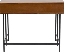 Biurka*KARE Design Biurko Z Wysuwanym Blatem Ravello 120x83 Cm Mango Brązowe