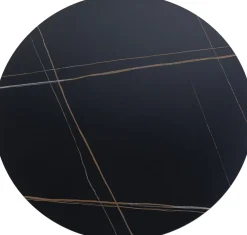 Stoły*KARE Design Blat Ceramiczny Okrągły Czarny Ø120 Cm