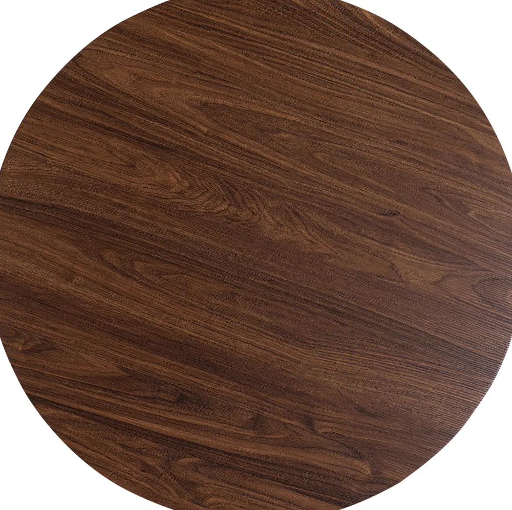 Stoły*KARE Design Blat Okrągły MDF Laminowany Kolor Orzech Włoski Ø110 Cm