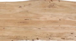 Stoły*KARE Design Blat Z Drewna Akacjowego Naturalny Asymetryczny 240x100 Cm