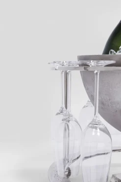 Kubełki Do Wina I Coolery*KARE Design Cooler Do Butelek Champagne Time ∅61x38 Cm Srebrny
