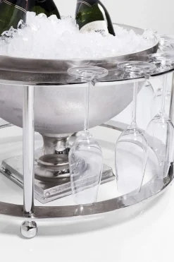 Kubełki Do Wina I Coolery*KARE Design Cooler Do Butelek Champagne Time ∅61x38 Cm Srebrny