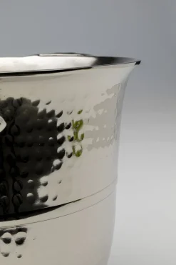 Kubełki Do Wina I Coolery*KARE Design Cooler Do Wina Lub Szampana Srebrny Z Aluminium Motyw Słonia 4,5 L