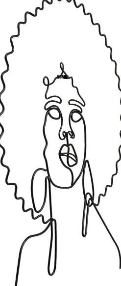 Dekoracje Ścienne*KARE Design Dekoracja ścienna African Woman 50x57 Cm Czarna