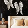 Dekoracje Ścienne*KARE Design Dekoracja ścienna Angel Wings 61x106 Cm Srebrna