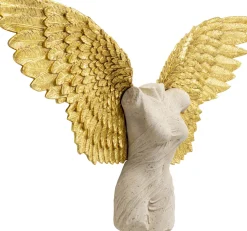 Dekoracje Ścienne*KARE Design Dekoracja ścienna Anioł Stróż Złote Skrzydła Kobieta 124x71 Cm