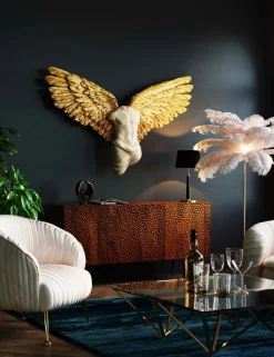 Dekoracje Ścienne*KARE Design Dekoracja ścienna Anioł Stróż Złote Skrzydła 124x71 Cm