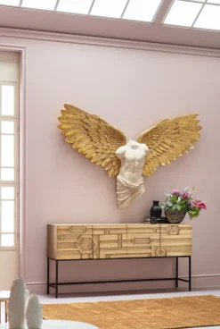 Dekoracje Ścienne*KARE Design Dekoracja ścienna Anioł 208x136 Cm Złote Skrzydła