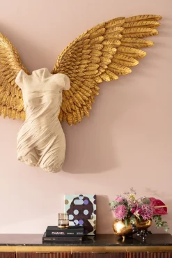 Dekoracje Ścienne*KARE Design Dekoracja ścienna Anioł Złote Skrzydła 203x140 Cm