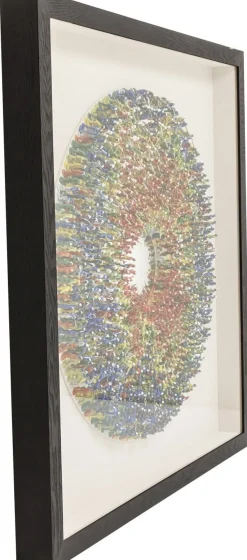 Obrazy*KARE Design Dekoracja ścienna Colour Explosion 120x120 Cm Kolorowa