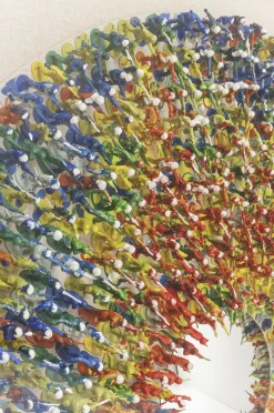 Obrazy*KARE Design Dekoracja ścienna Colour Explosion 120x120 Cm Kolorowa