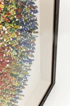 Obrazy*KARE Design Dekoracja ścienna Colour Explosion 120x120 Cm Kolorowa