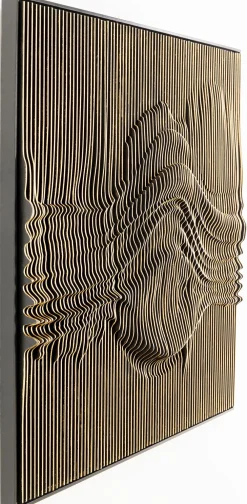 Dekoracje Ścienne*KARE Design Dekoracja ścienna 3D Drewno I MDF 100x100 Cm
