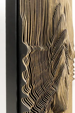 Dekoracje Ścienne*KARE Design Dekoracja ścienna 3D Drewno I MDF 100x100 Cm