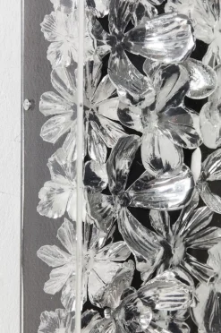 Dekoracje Ścienne*KARE Design Dekoracja ścienna Frame Flower 100x100 Cm Srebrna