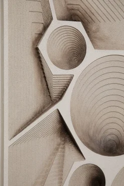 Dekoracje Ścienne*KARE Design Dekoracja ścienna Geometryczna 3D 80x120 Cm