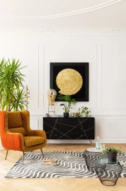 Dekoracje Ścienne*KARE Design Dekoracja ścienna Golden Snail 120x120 Cm Czarno-złota
