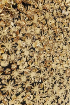 Dekoracje Ścienne*KARE Design Dekoracja ścienna Gold Flower 120x120 Cm Złota