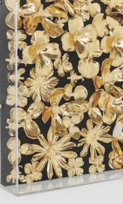 Dekoracje Ścienne*KARE Design Dekoracja ścienna Gold Flower 120x120 Cm Złota