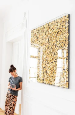 Dekoracje Ścienne*KARE Design Dekoracja ścienna Gold Flower 120x120 Cm Złota