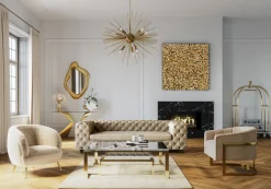 Dekoracje Ścienne*KARE Design Dekoracja ścienna Gold Flower 120x120 Cm Złota