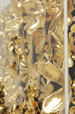 Dekoracje Ścienne*KARE Design Dekoracja ścienna Gold Flower 80x80 Złota