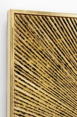 Dekoracje Ścienne*KARE Design Dekoracja ścienna Illumino 80x80 Cm Złota