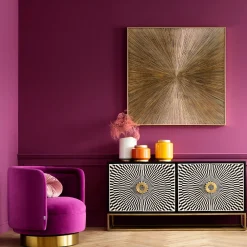 Dekoracje Ścienne*KARE Design Dekoracja ścienna Illumino 120x120 Cm Złota