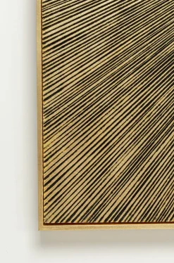 Dekoracje Ścienne*KARE Design Dekoracja ścienna Illumino 120x120 Cm Złota