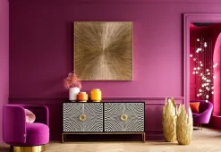 Dekoracje Ścienne*KARE Design Dekoracja ścienna Illumino 120x120 Cm Złota