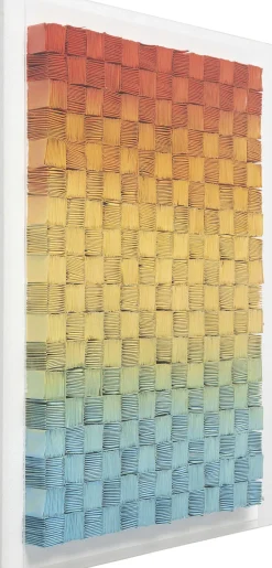 Dekoracje Ścienne*KARE Design Dekoracja ścienna Kolorowa Mesh Z Płótna Lnianego 75x100 Cm