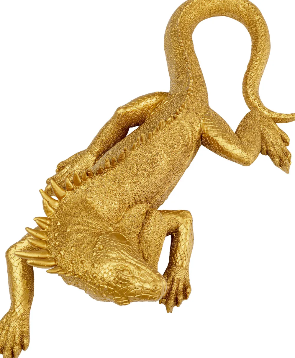 Dekoracje Ścienne*KARE Design Dekoracja ścienna Lizard 17x40 Cm Złota