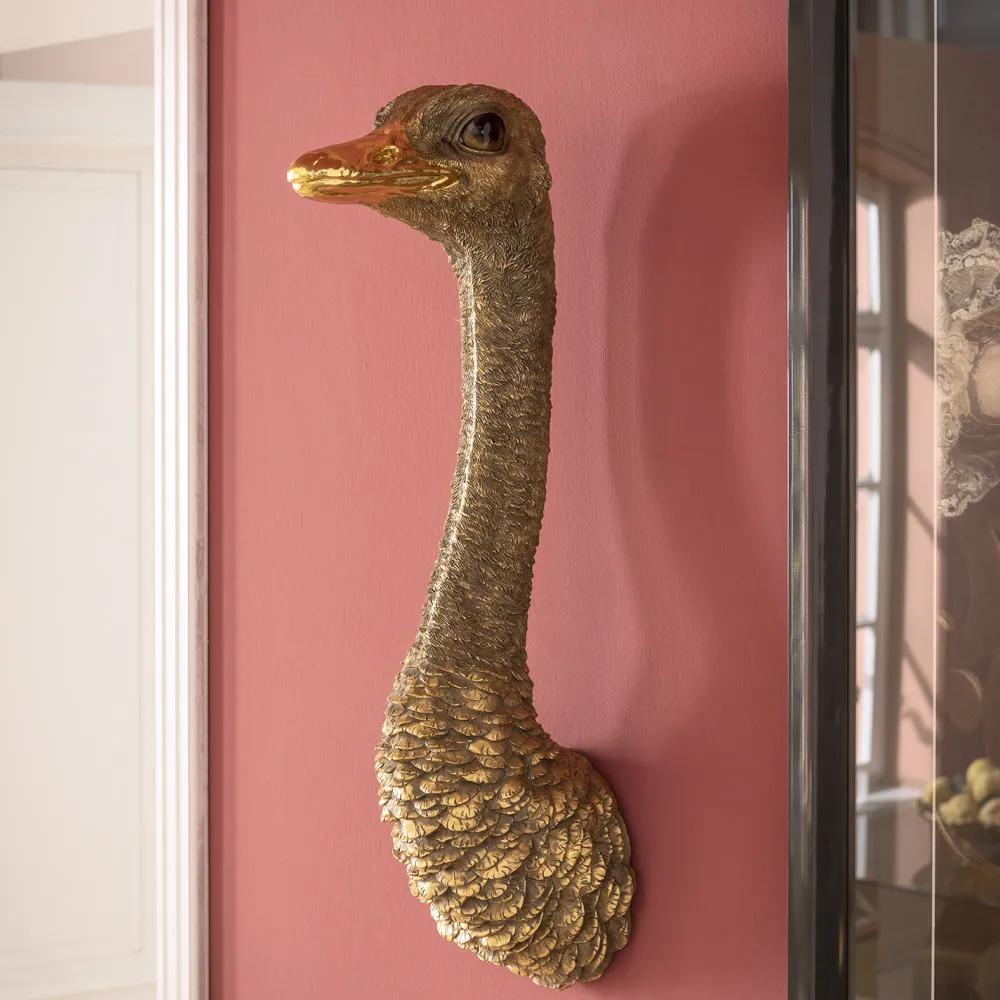 Dekoracje Ścienne*KARE Design Dekoracja ścienna Ostrich 19x72 Cm Złota
