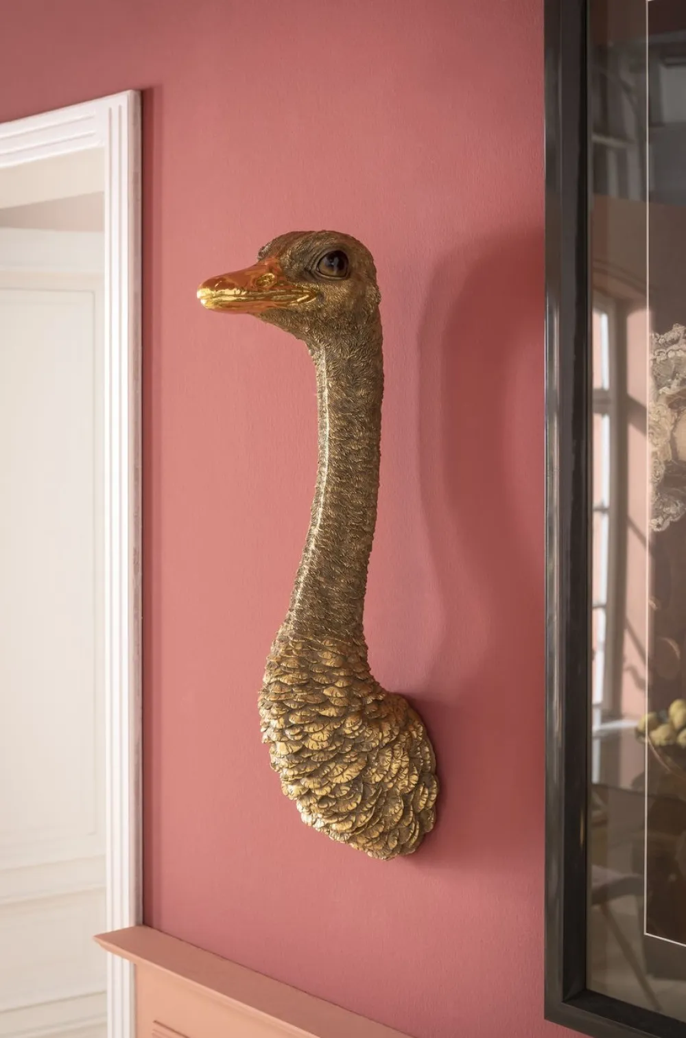 Dekoracje Ścienne*KARE Design Dekoracja ścienna Ostrich 19x72 Cm Złota