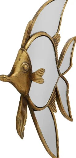 Dekoracje Ścienne*KARE Design Dekoracja ścienna Pisces 24x39 Cm Złota Postarzana - Lustrzana
