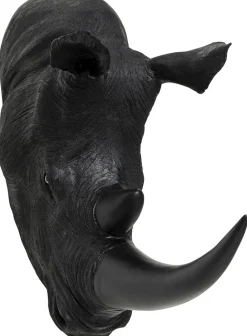 Dekoracje Ścienne*KARE Design Dekoracja ścienna Rhino Head Antique 43x51 Cm Czarna