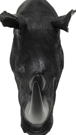 Dekoracje Ścienne*KARE Design Dekoracja ścienna Rhino Head Antique 43x51 Cm Czarna